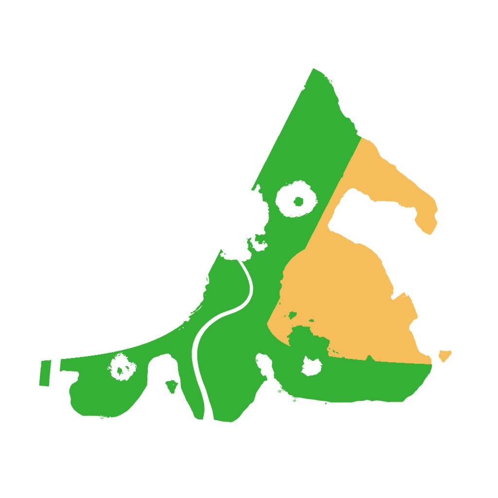 Biome Rust Map: Procedural Map, Size: 2000, Seed: 125674