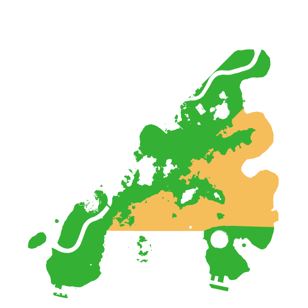Biome Rust Map: Procedural Map, Size: 3200, Seed: 858545939