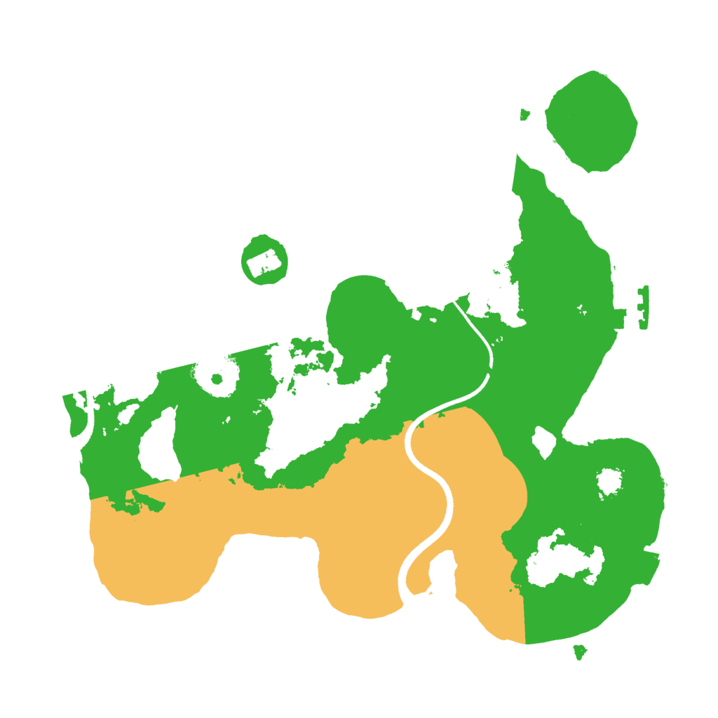 Biome Rust Map: Procedural Map, Size: 2500, Seed: 985989645