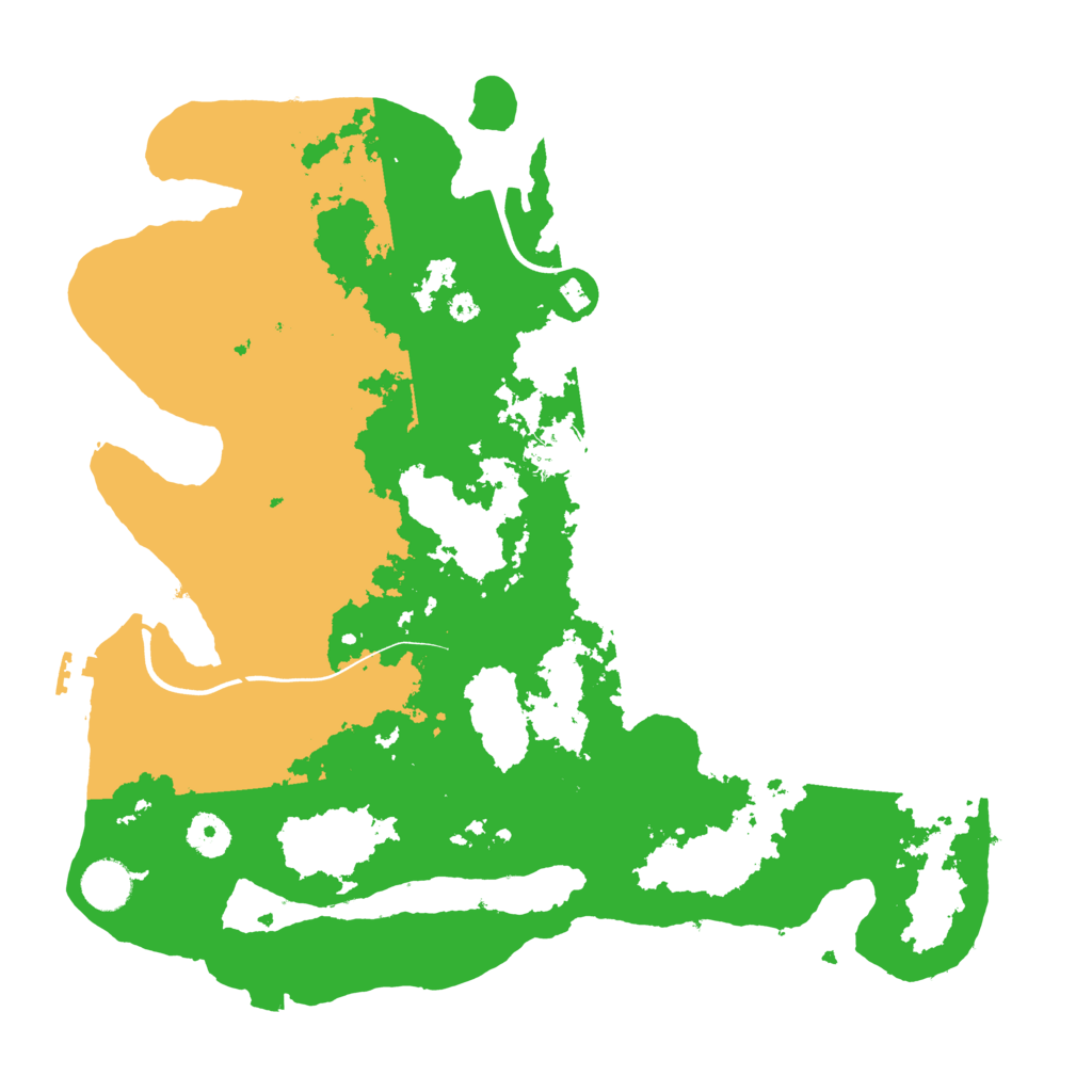 Biome Rust Map: Procedural Map, Size: 3800, Seed: 88655295