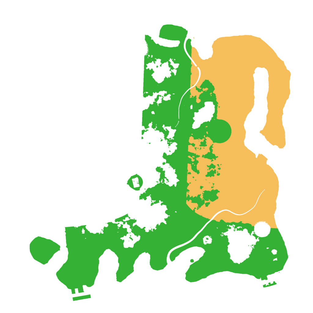 Biome Rust Map: Procedural Map, Size: 3500, Seed: 1967832009