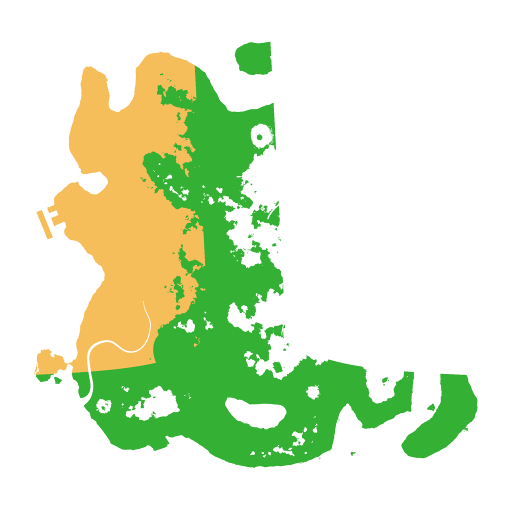 Biome Rust Map: Procedural Map, Size: 3500, Seed: 2036888115