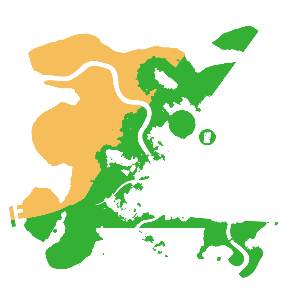 Biome Rust Map: Procedural Map, Size: 3000, Seed: 869117599