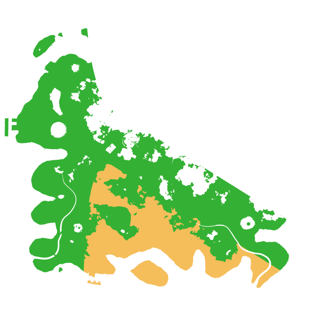 Biome Rust Map: Procedural Map, Size: 3500, Seed: 740043290