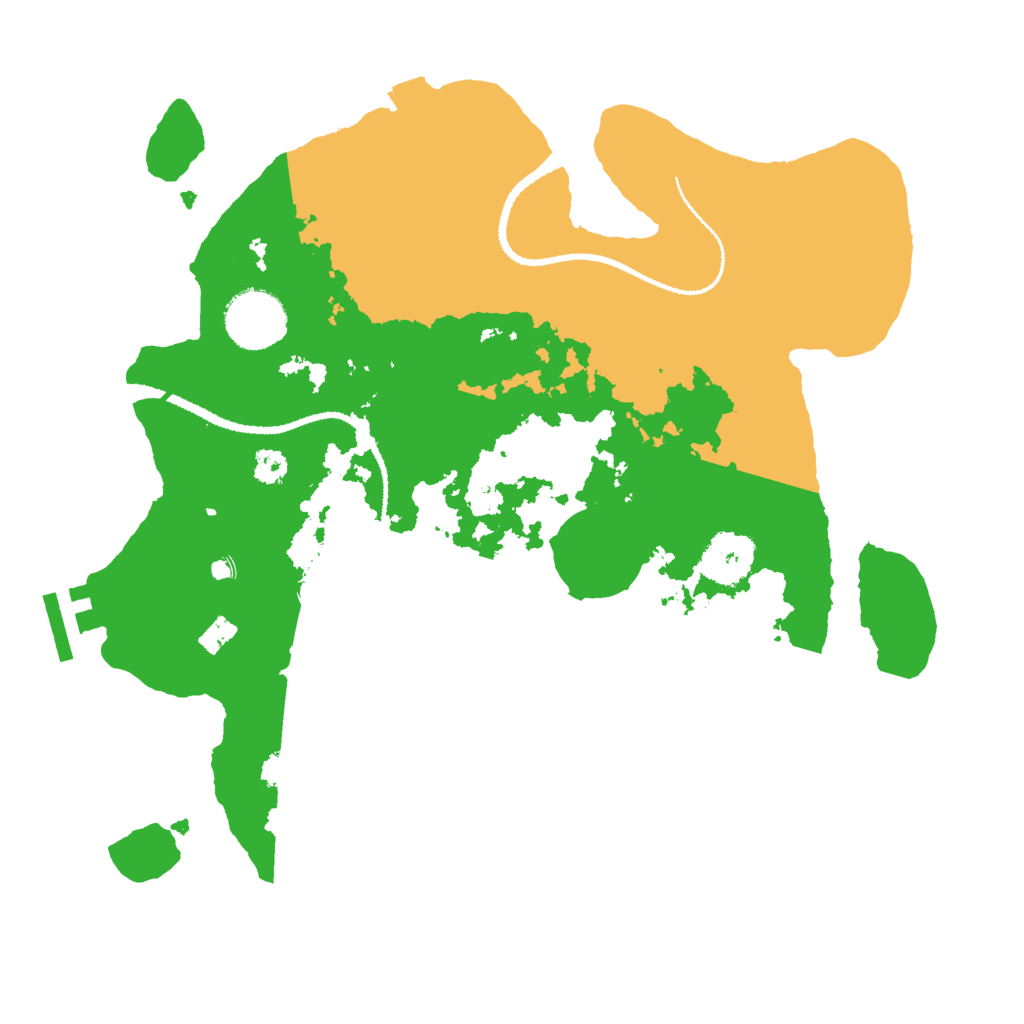 Biome Rust Map: Procedural Map, Size: 3000, Seed: 57214