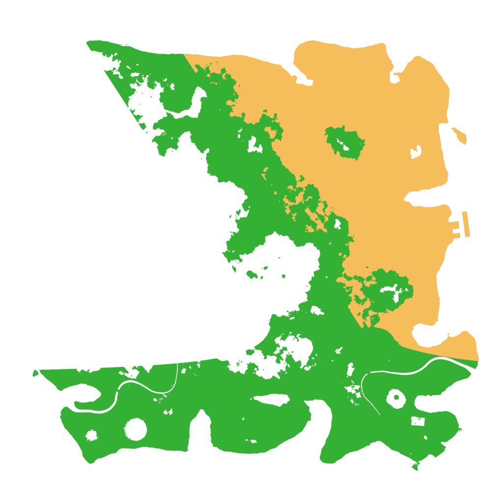 Biome Rust Map: Procedural Map, Size: 4000, Seed: 1991809117