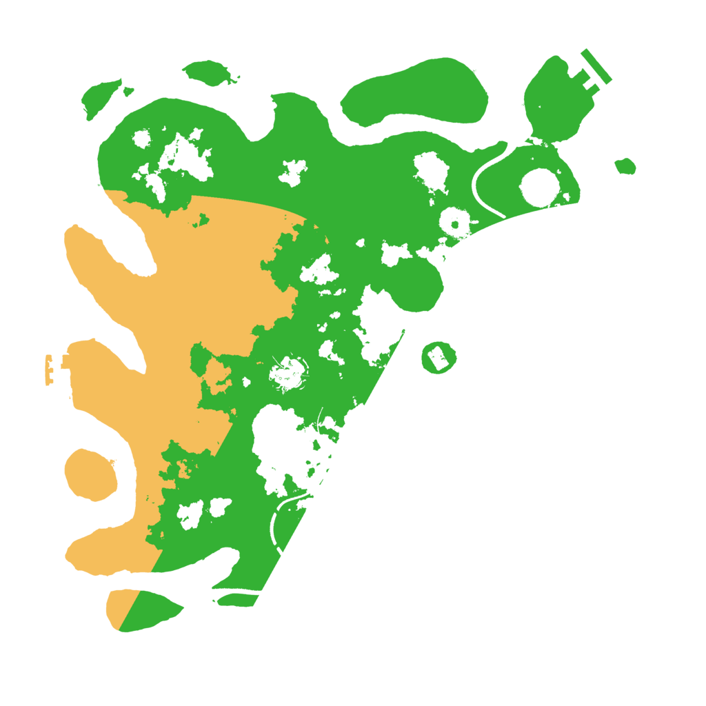 Biome Rust Map: Procedural Map, Size: 3500, Seed: 1869912832