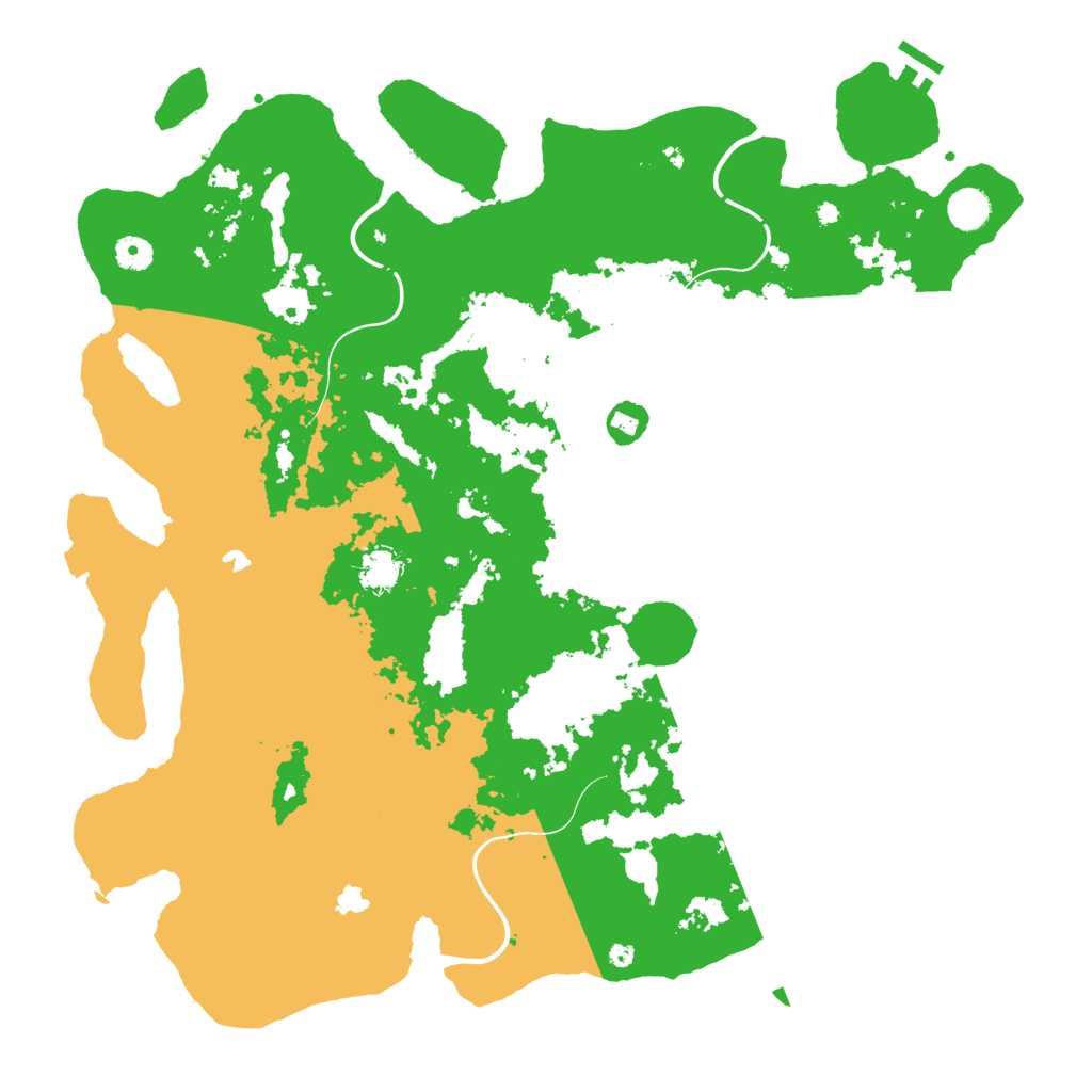 Biome Rust Map: Procedural Map, Size: 4500, Seed: 378877879