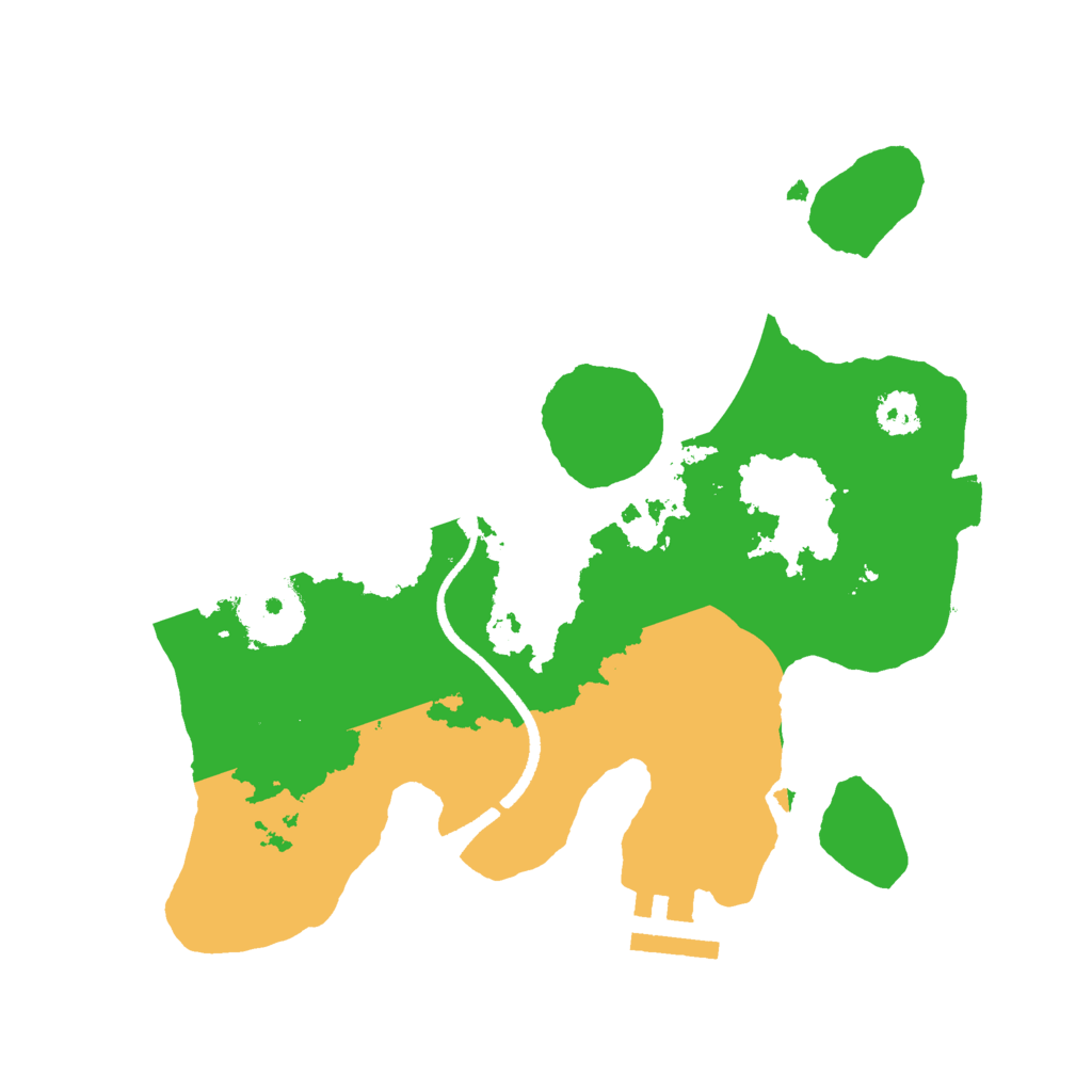 Biome Rust Map: Procedural Map, Size: 2500, Seed: 9045736