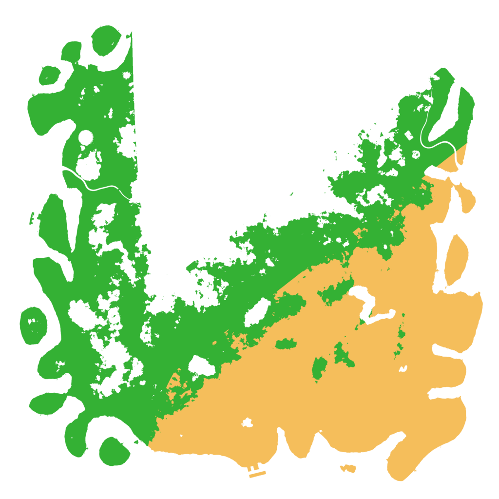 Biome Rust Map: Procedural Map, Size: 6000, Seed: 75177352