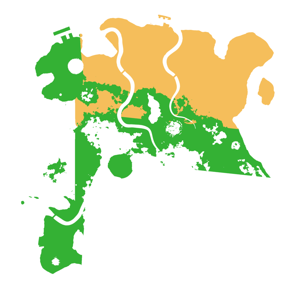 Biome Rust Map: Procedural Map, Size: 3500, Seed: 947849858