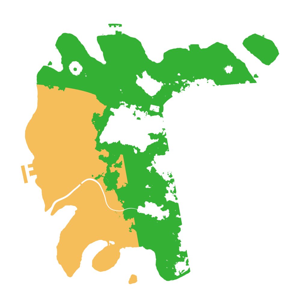 Biome Rust Map: Procedural Map, Size: 3500, Seed: 1383883490