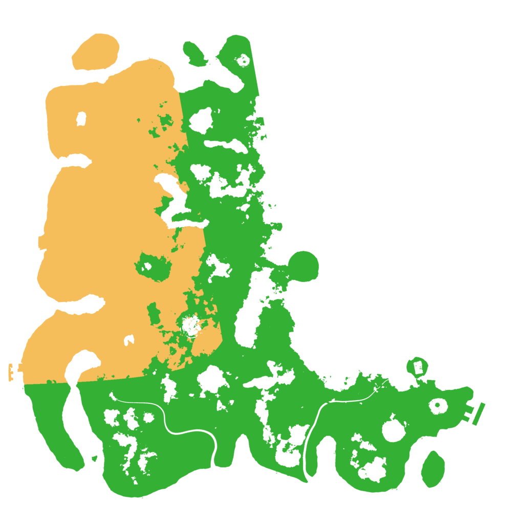 Biome Rust Map: Procedural Map, Size: 4500, Seed: 2119238626