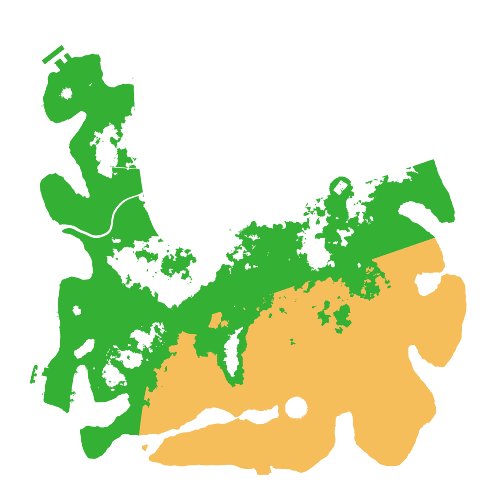 Biome Rust Map: Procedural Map, Size: 3999, Seed: 625571721