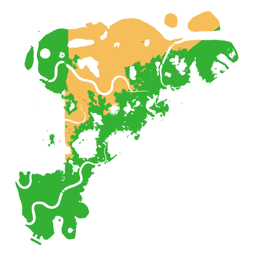 Biome Rust Map: Procedural Map, Size: 4500, Seed: 615688682