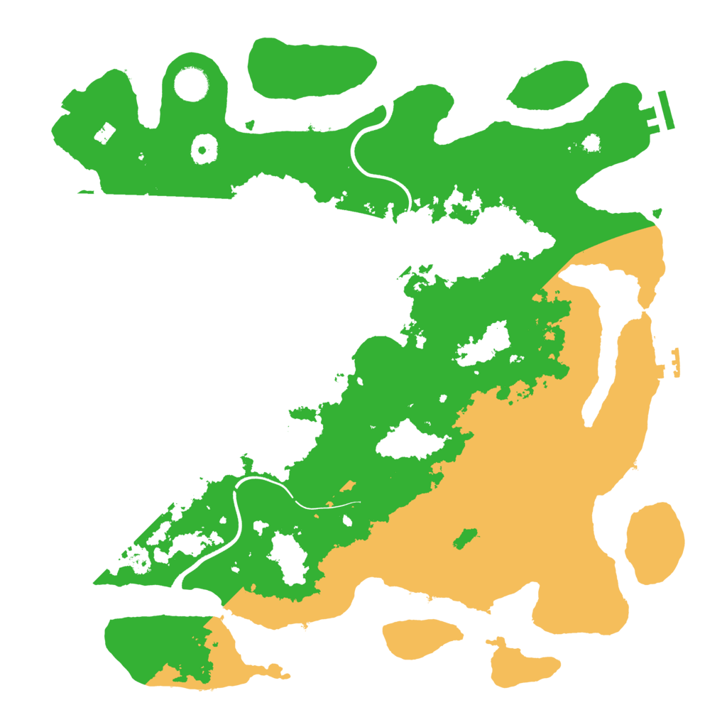 Biome Rust Map: Procedural Map, Size: 3750, Seed: 736850002