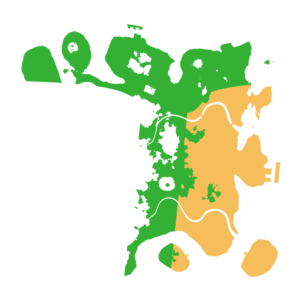 Biome Rust Map: Procedural Map, Size: 3000, Seed: 27459049
