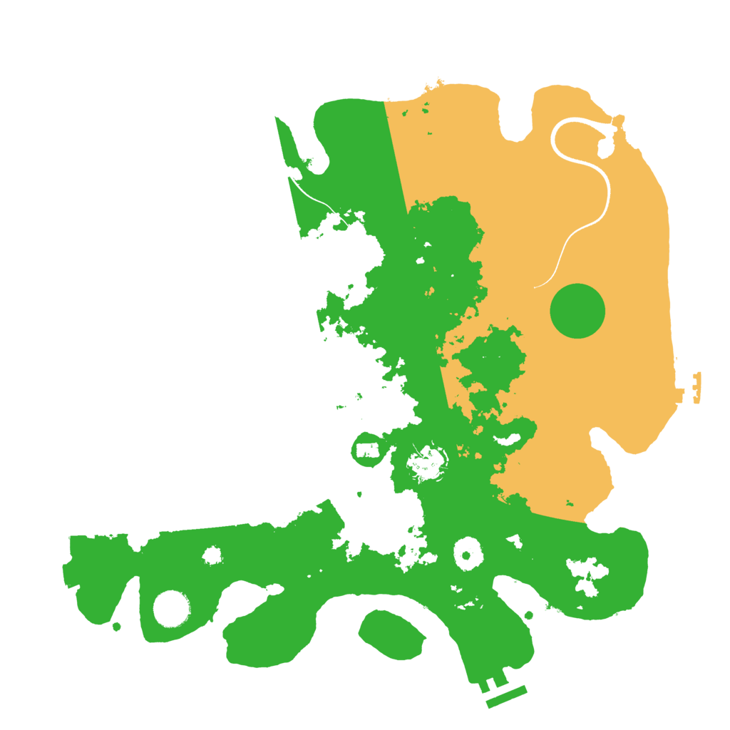 Biome Rust Map: Procedural Map, Size: 3500, Seed: 227148131