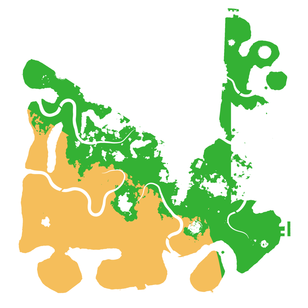 Biome Rust Map: Procedural Map, Size: 4200, Seed: 309762922