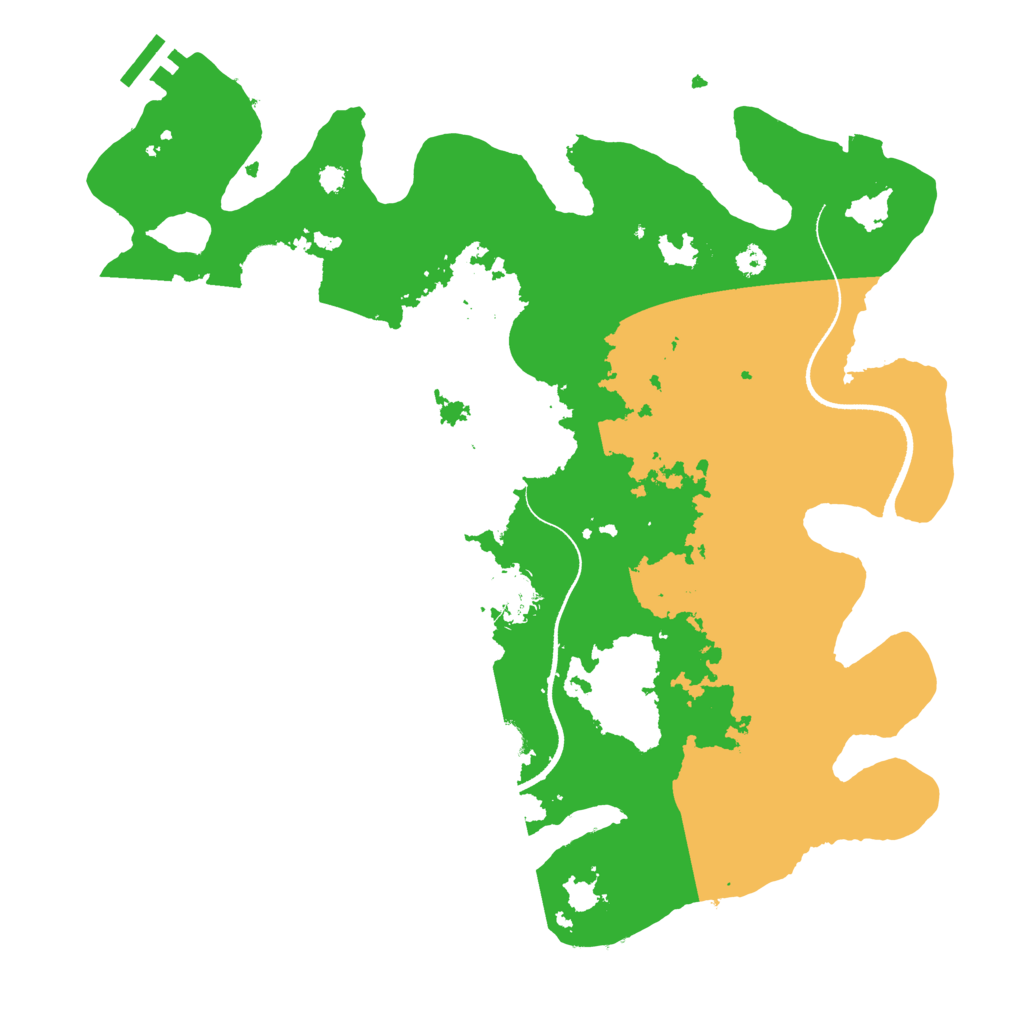 Biome Rust Map: Procedural Map, Size: 3500, Seed: 234961832
