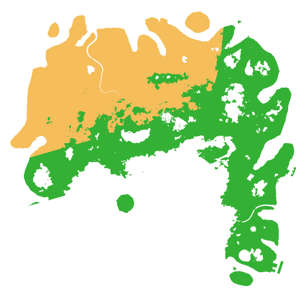 Biome Rust Map: Procedural Map, Size: 4800, Seed: 1452188100