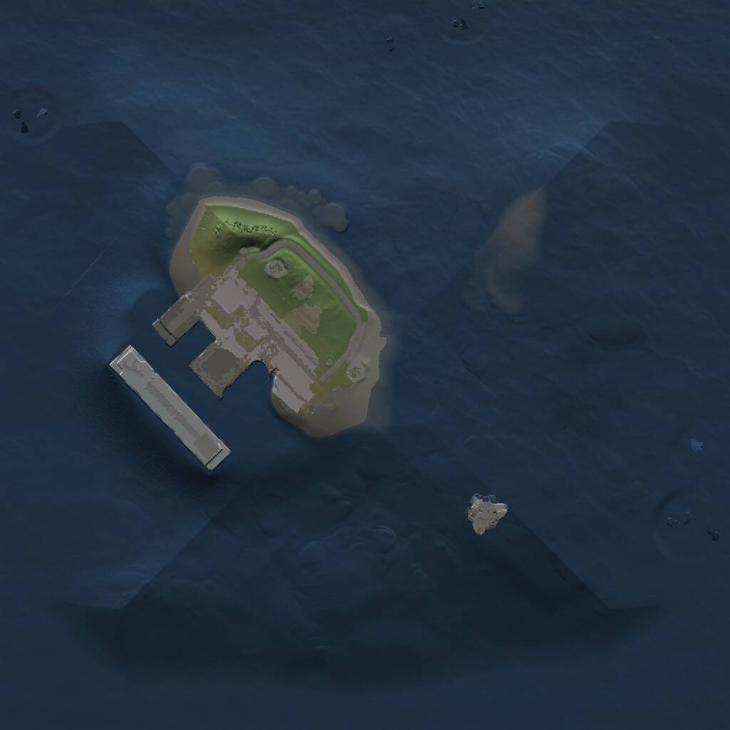 Rust Map: Procedural Map, Size: 1000, Seed: 5278365, 2 Monuments