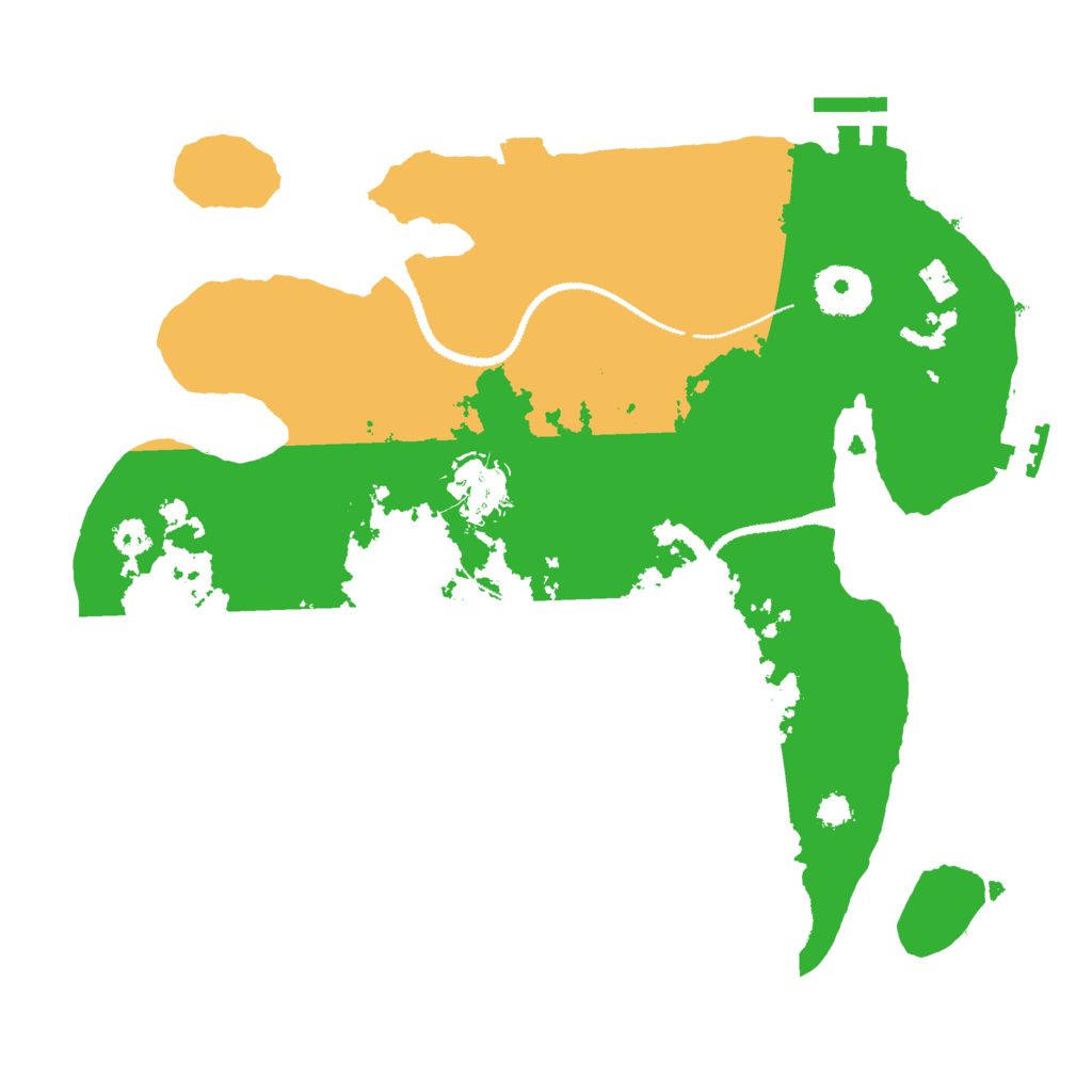 Biome Rust Map: Procedural Map, Size: 3000, Seed: 1364940349