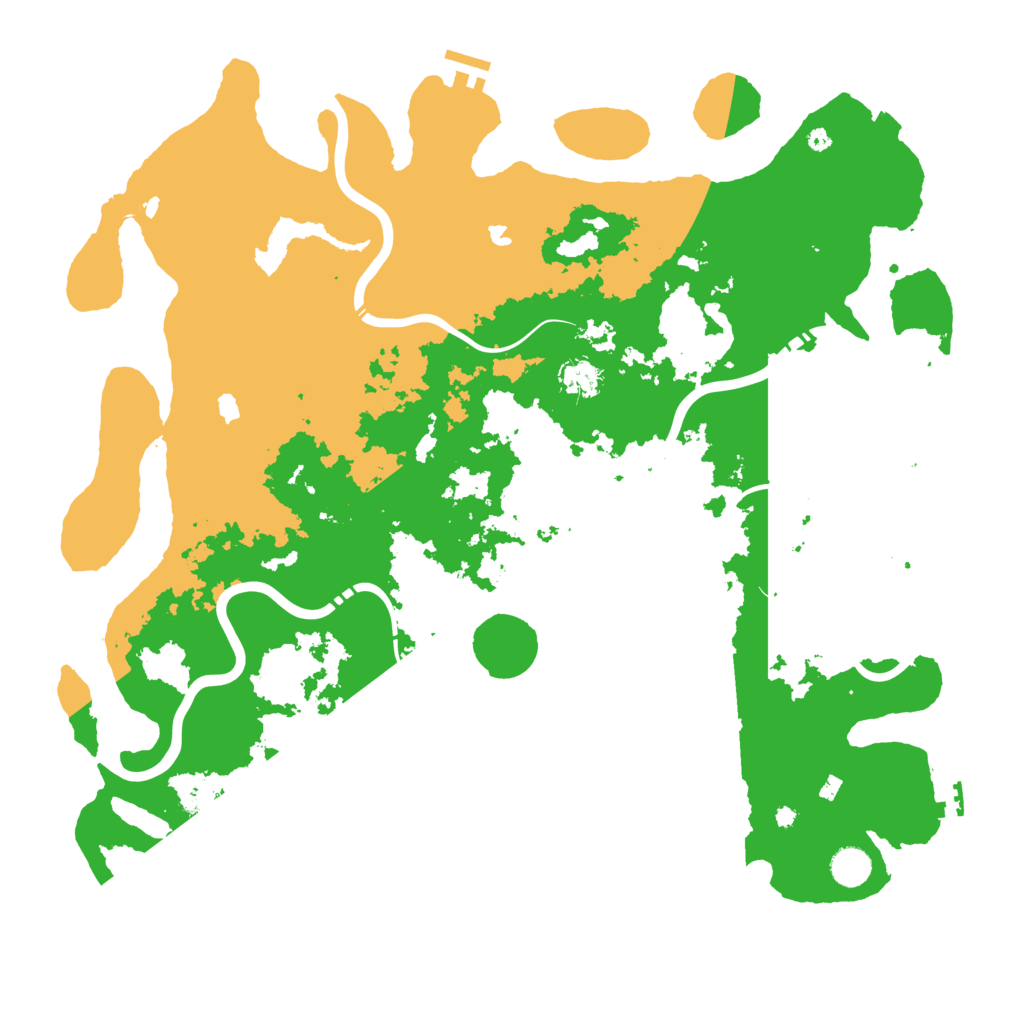 Biome Rust Map: Procedural Map, Size: 4500, Seed: 65468488