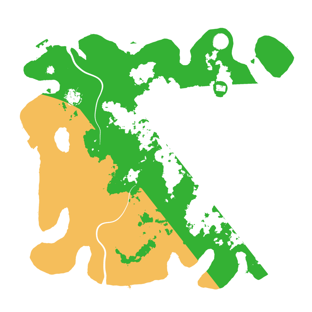 Biome Rust Map: Procedural Map, Size: 3500, Seed: 227507777