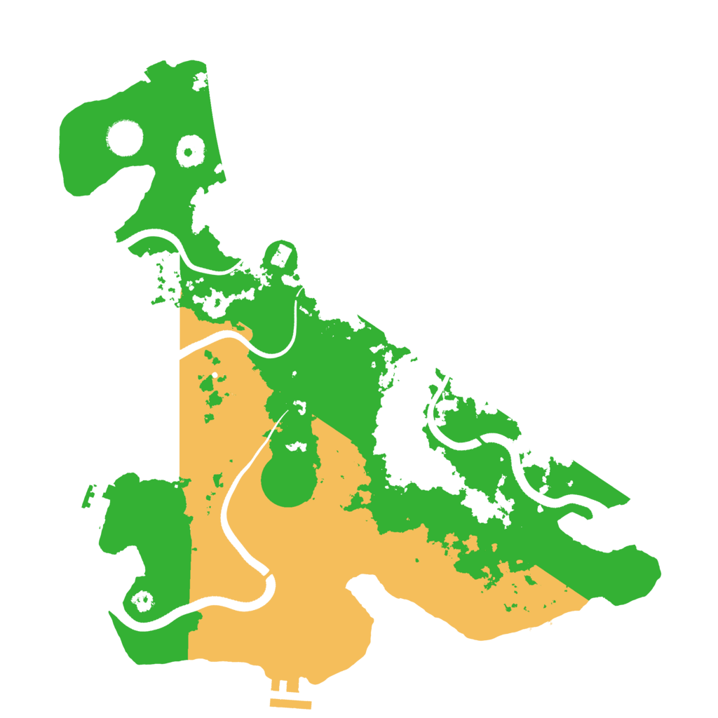 Biome Rust Map: Procedural Map, Size: 3500, Seed: 110903397