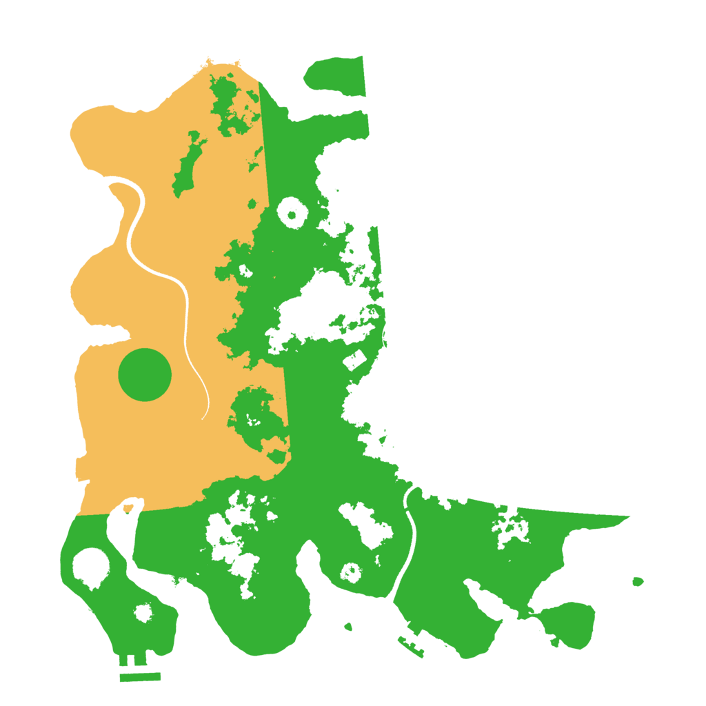 Biome Rust Map: Procedural Map, Size: 3500, Seed: 791595188