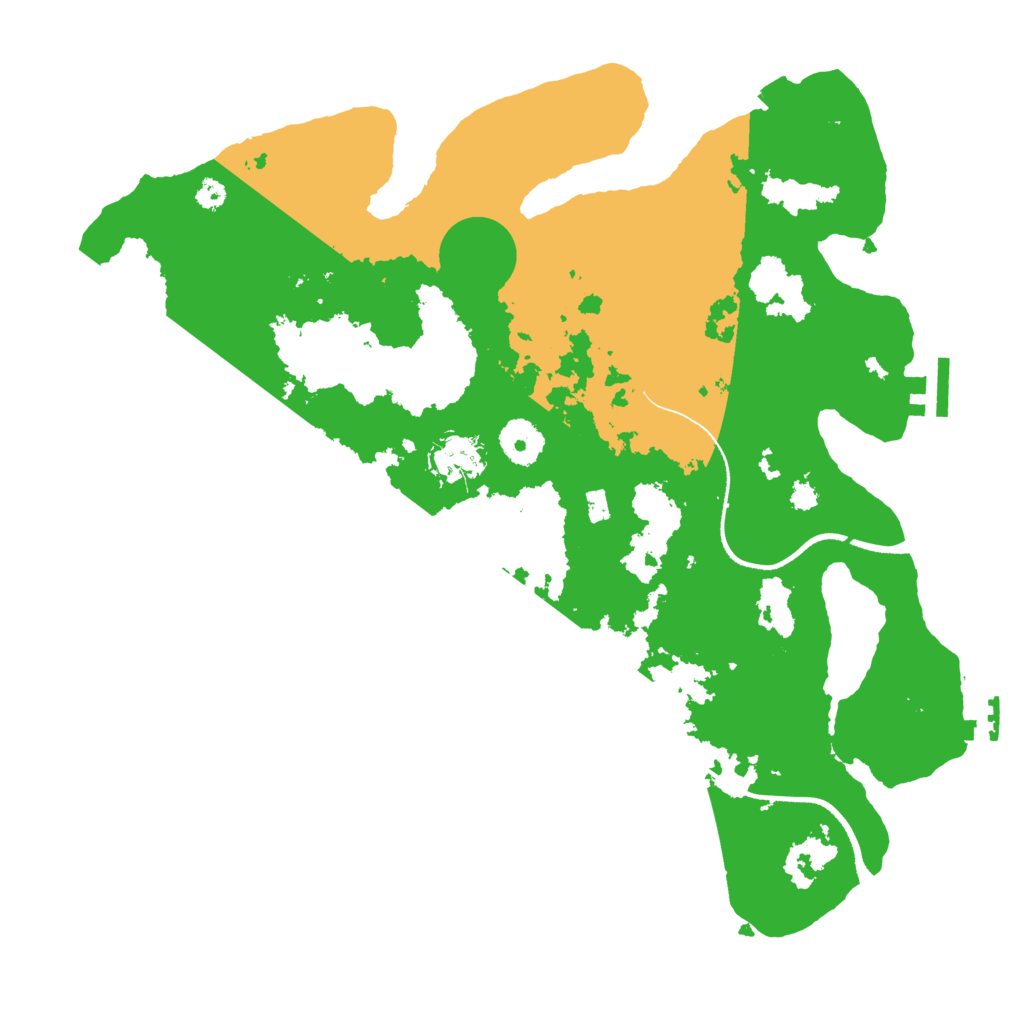 Biome Rust Map: Procedural Map, Size: 3500, Seed: 1063078800