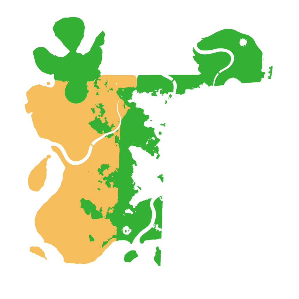 Biome Rust Map: Procedural Map, Size: 3500, Seed: 843391150