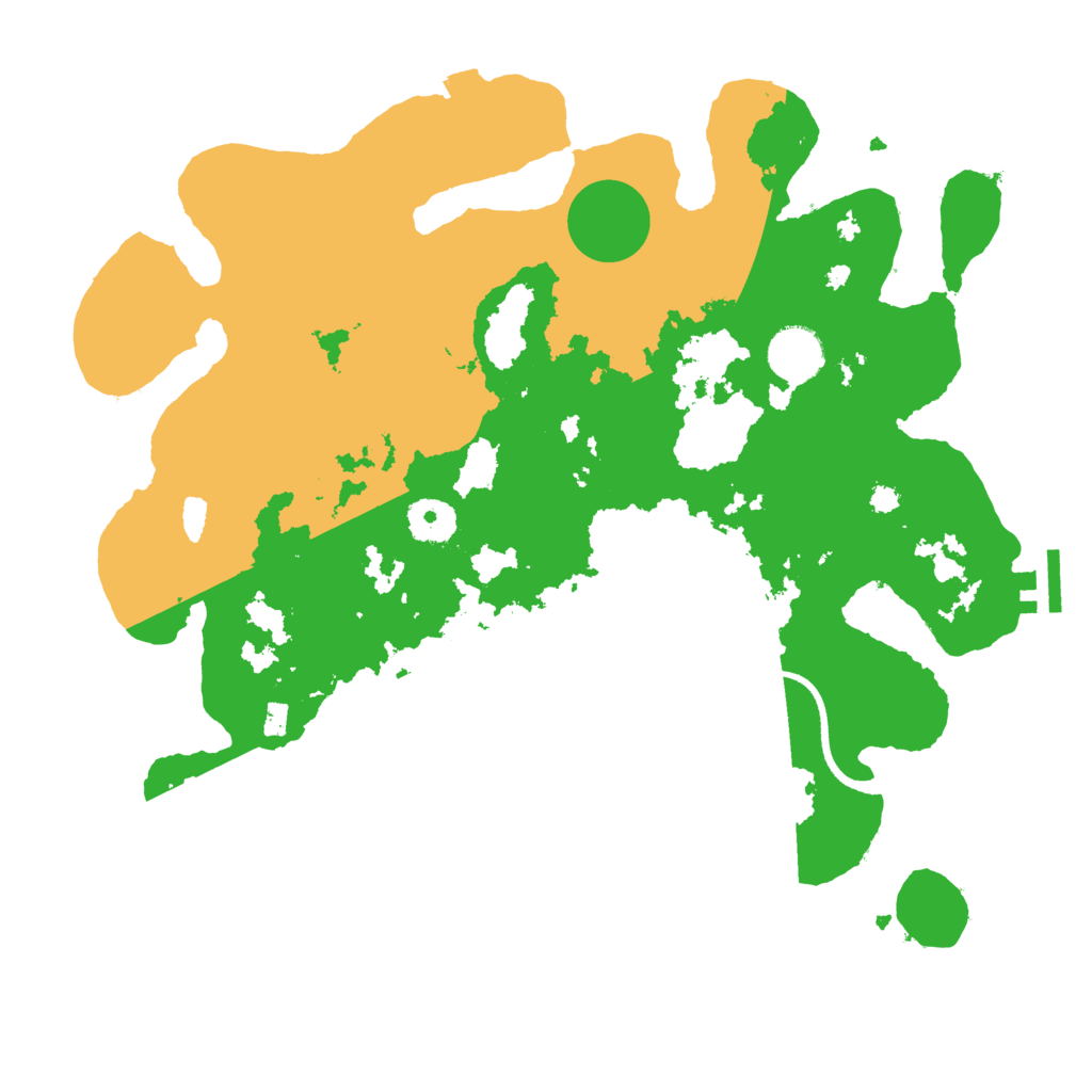 Biome Rust Map: Procedural Map, Size: 3500, Seed: 27734