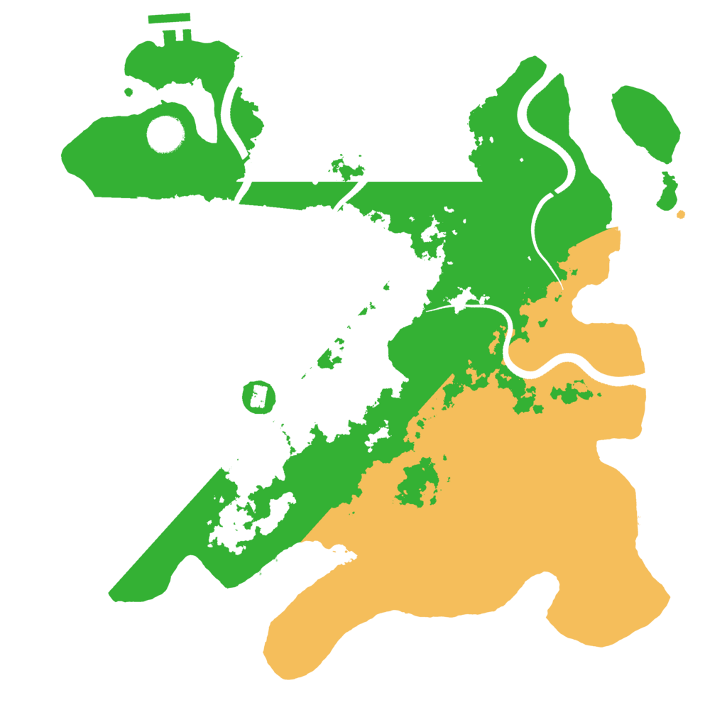 Biome Rust Map: Procedural Map, Size: 3500, Seed: 566965