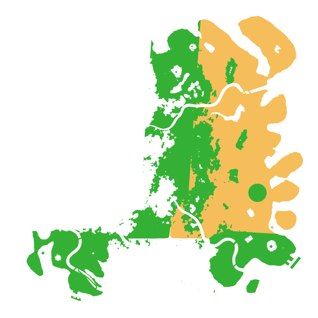 Biome Rust Map: Procedural Map, Size: 4600, Seed: 6847