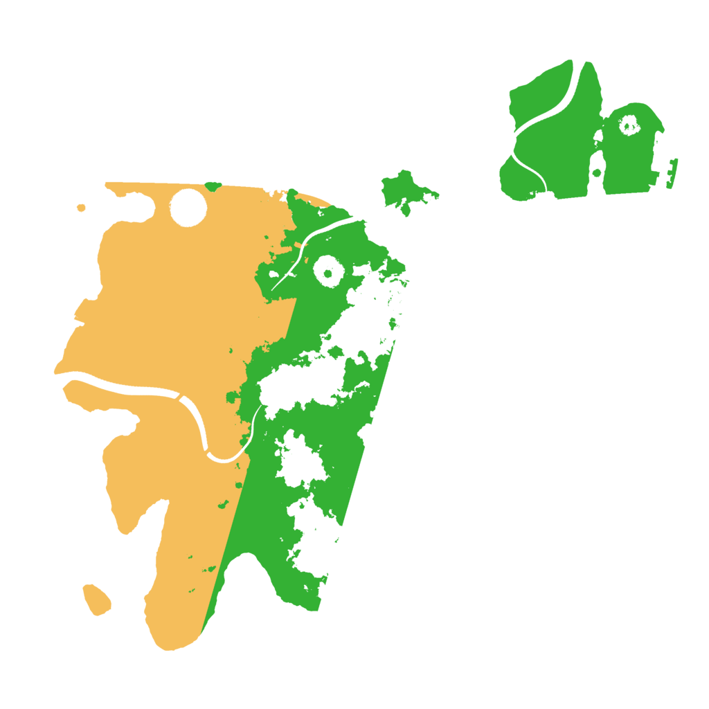 Biome Rust Map: Procedural Map, Size: 3500, Seed: 458364024