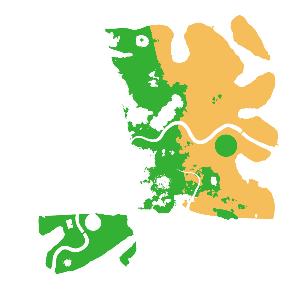 Biome Rust Map: Procedural Map, Size: 3500, Seed: 2092865547