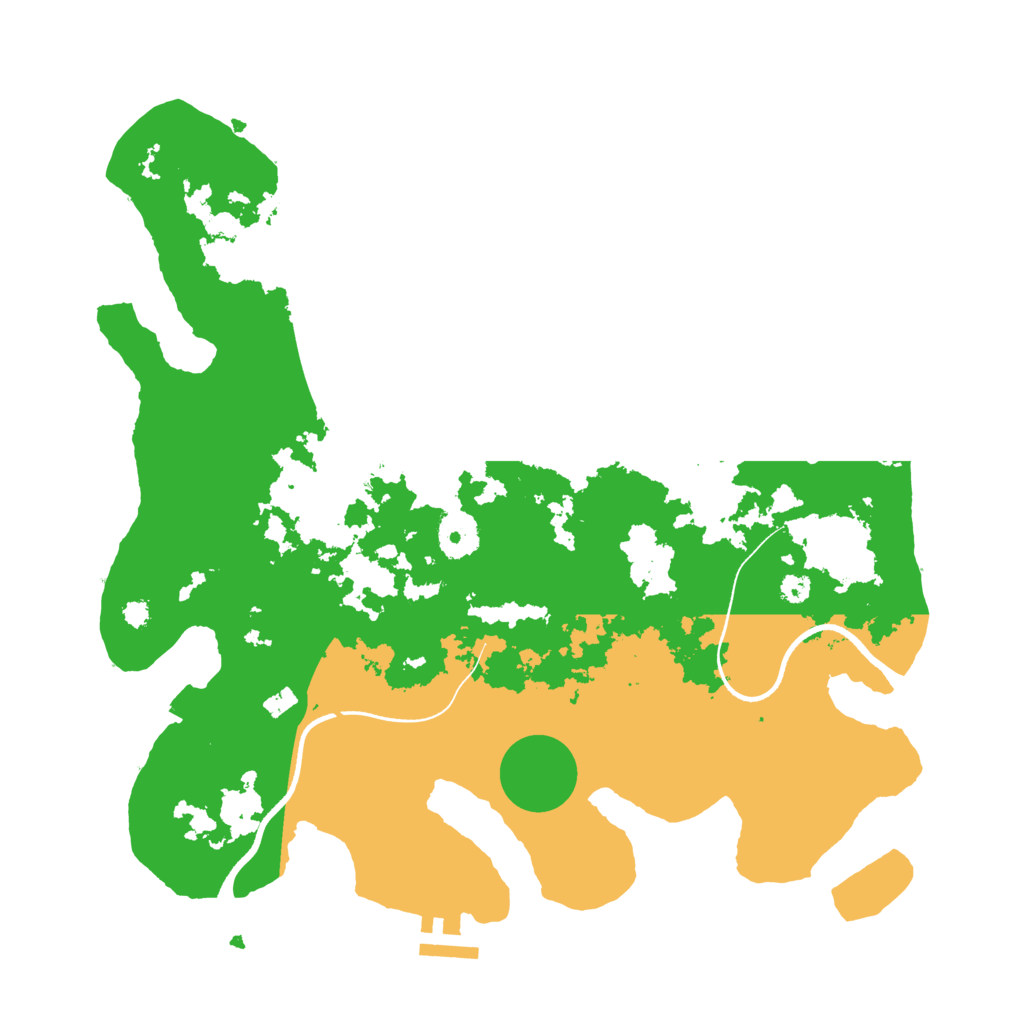 Biome Rust Map: Procedural Map, Size: 3500, Seed: 589415553