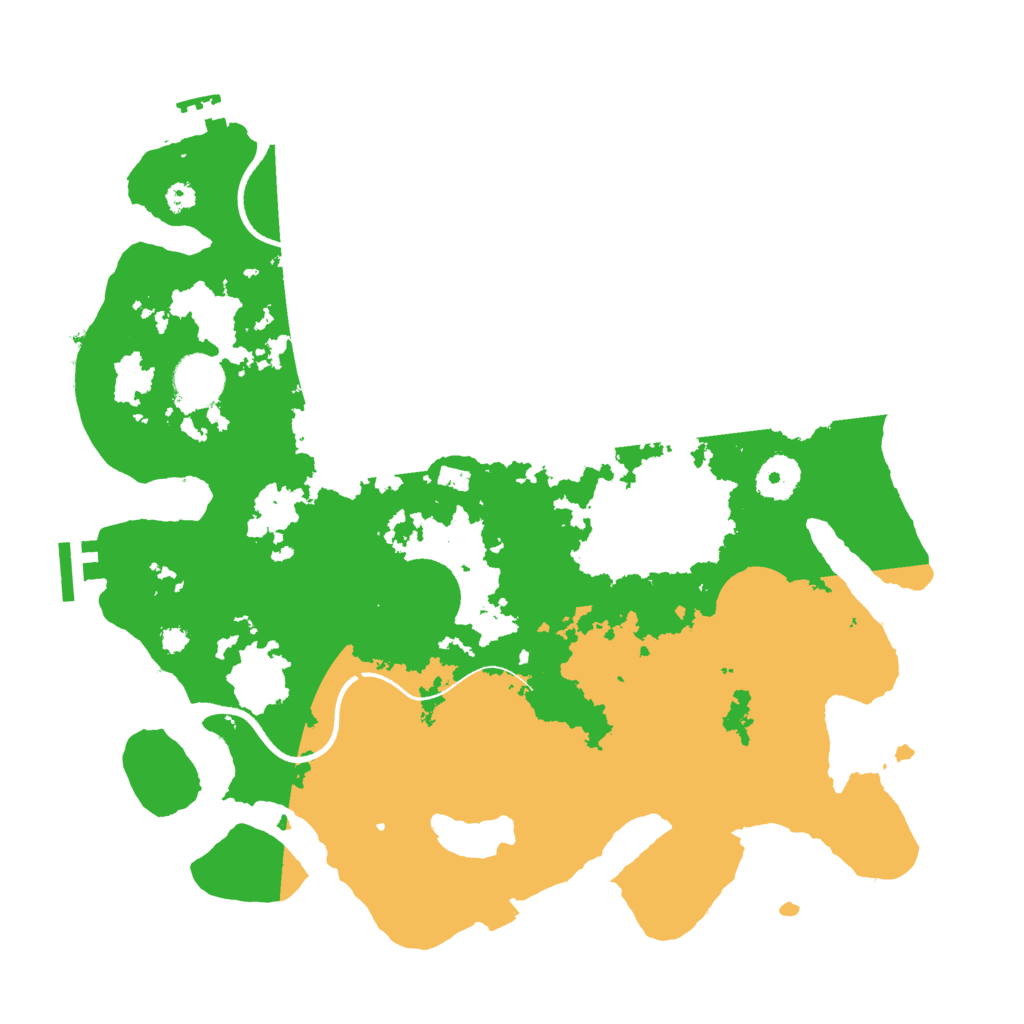 Biome Rust Map: Procedural Map, Size: 3500, Seed: 81542475