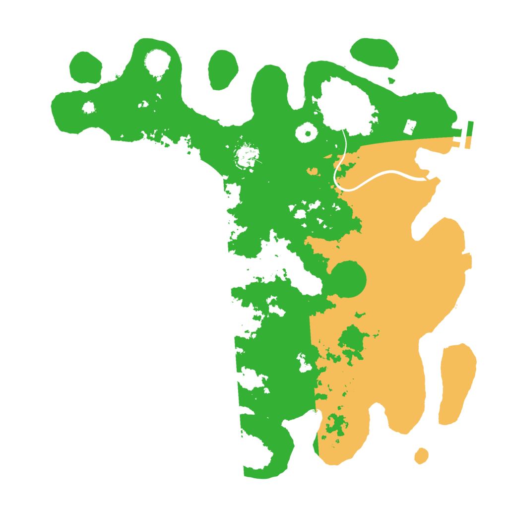 Biome Rust Map: Procedural Map, Size: 3700, Seed: 2105099530