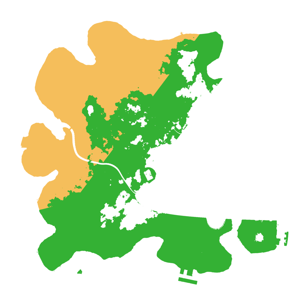 Biome Rust Map: Procedural Map, Size: 3200, Seed: 45887980