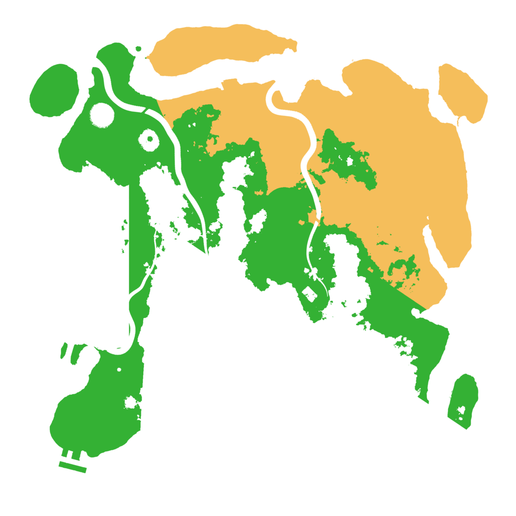 Biome Rust Map: Procedural Map, Size: 3750, Seed: 185213567