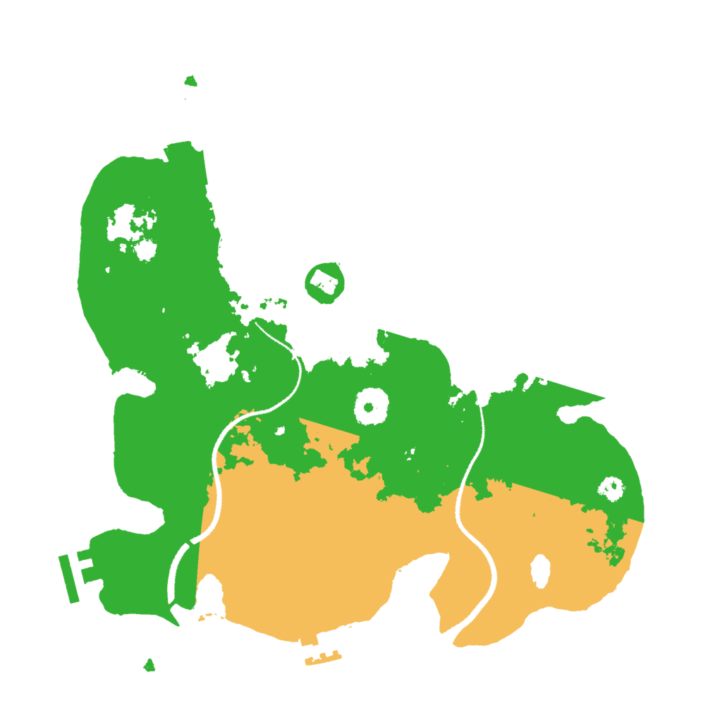 Biome Rust Map: Procedural Map, Size: 3000, Seed: 1491497981