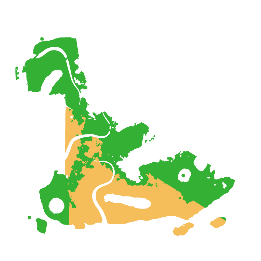 Biome Rust Map: Procedural Map, Size: 3000, Seed: 1303074572