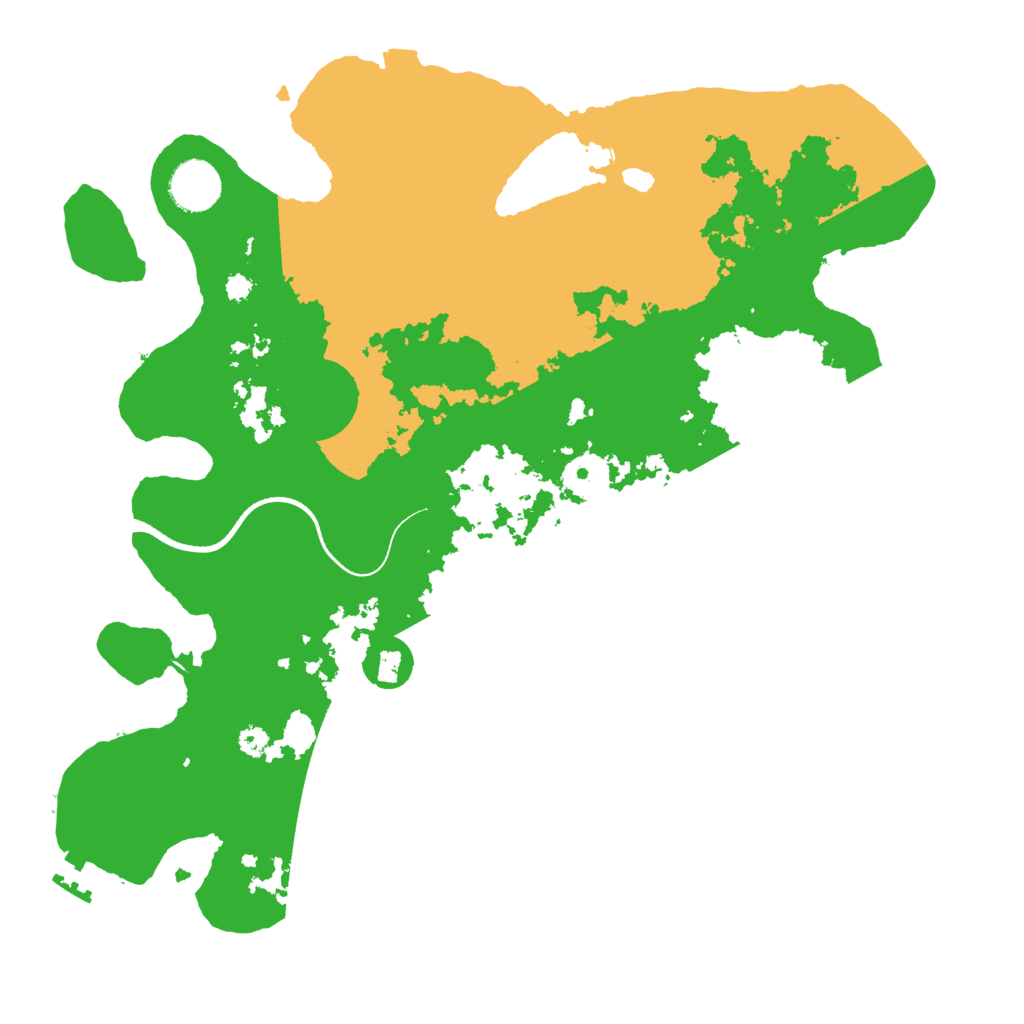 Biome Rust Map: Procedural Map, Size: 3500, Seed: 110102251