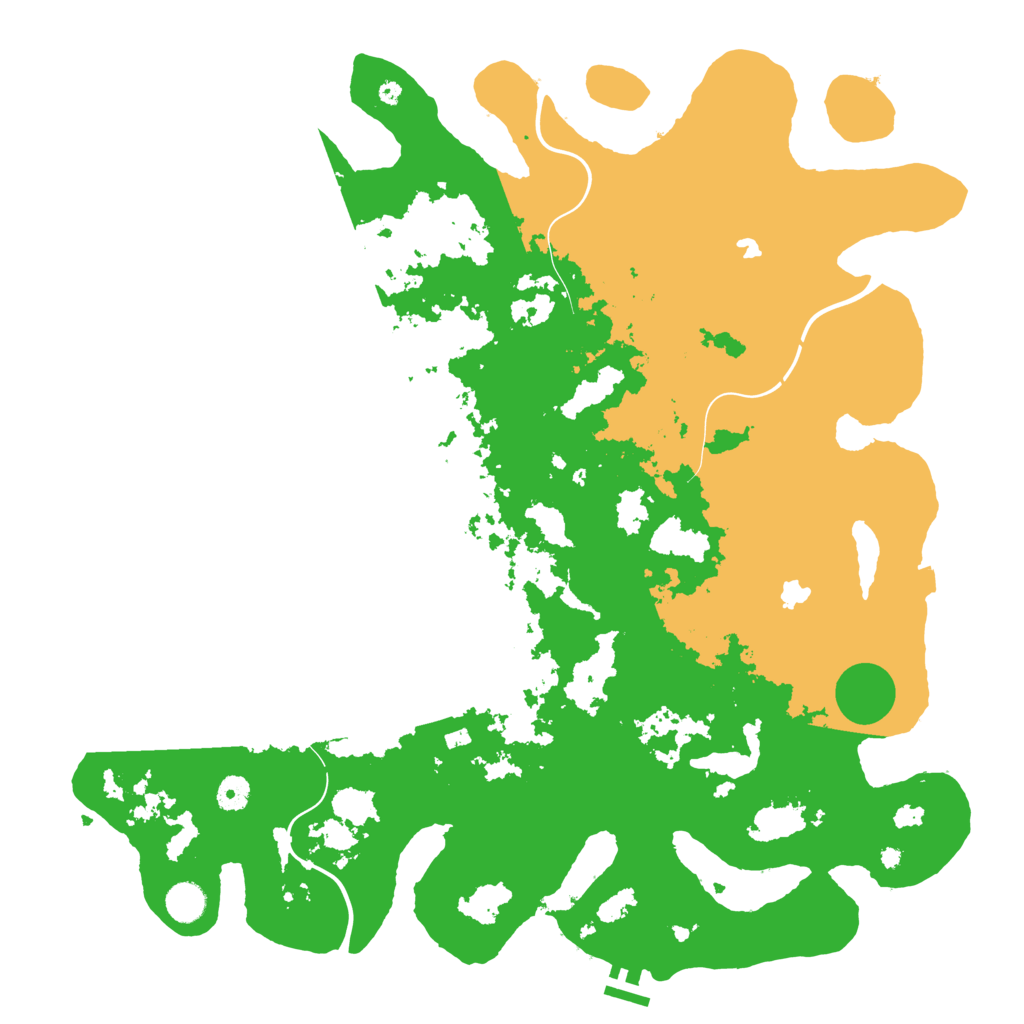 Biome Rust Map: Procedural Map, Size: 4500, Seed: 1829578681