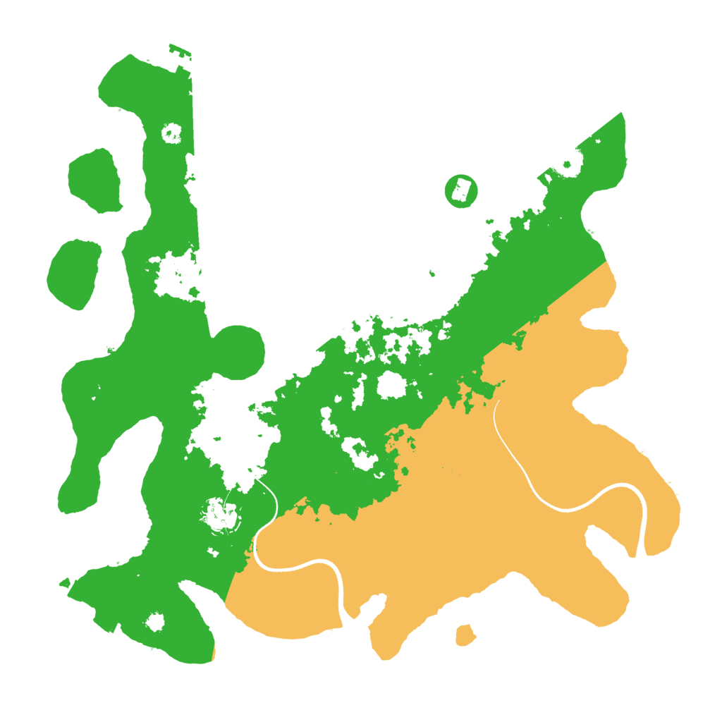 Biome Rust Map: Procedural Map, Size: 3500, Seed: 437960396