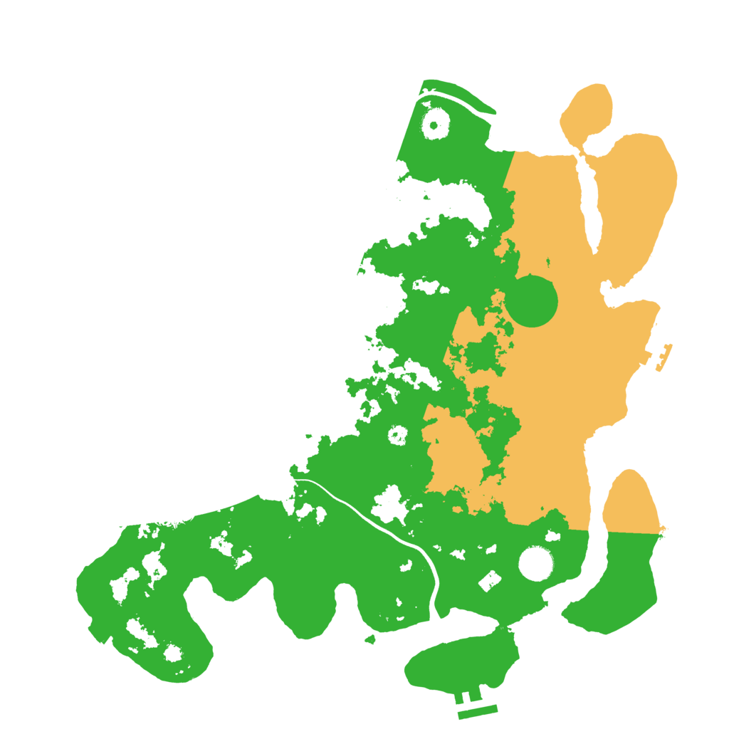 Biome Rust Map: Procedural Map, Size: 3700, Seed: 1698104478