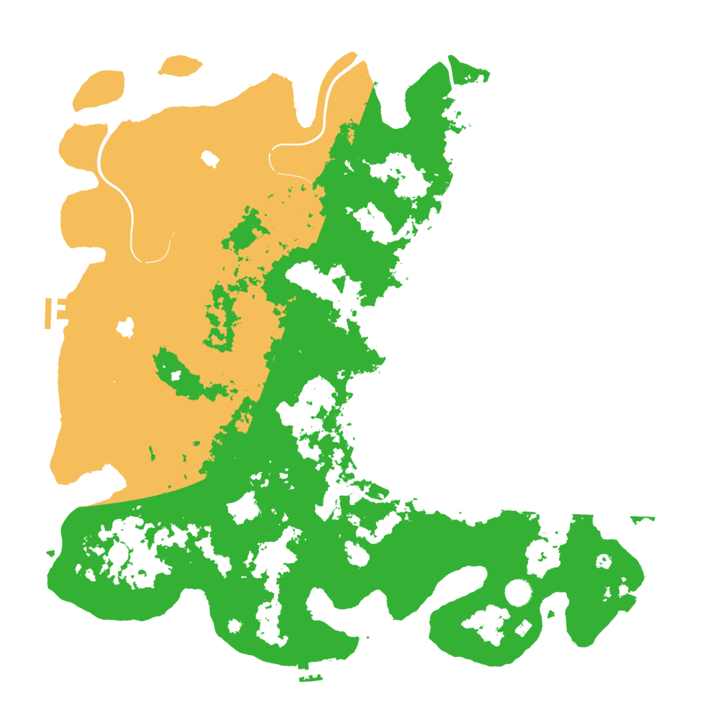 Biome Rust Map: Procedural Map, Size: 4600, Seed: 482296